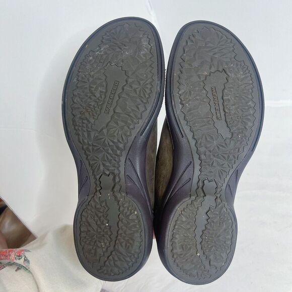 Merrell Andover Bluffs Waterproof Brown Leather Booties Ankle Boots Size 9 - Picture 9 of 11